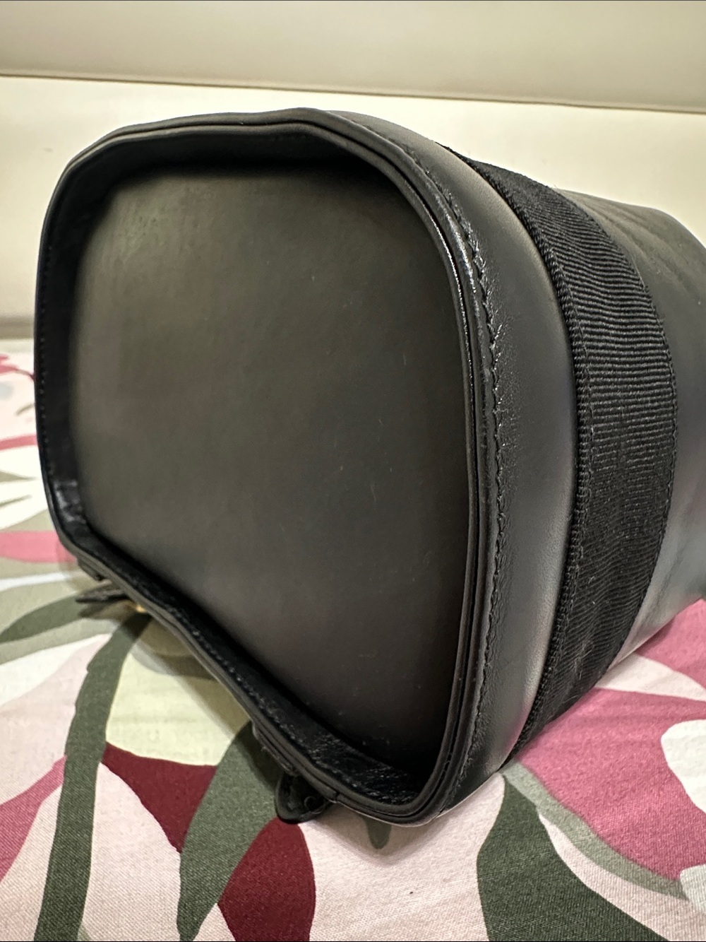 Salvatore Ferragamo Black Leather Drawstring Mini Bucket/Backpack - Picture 8 of 15